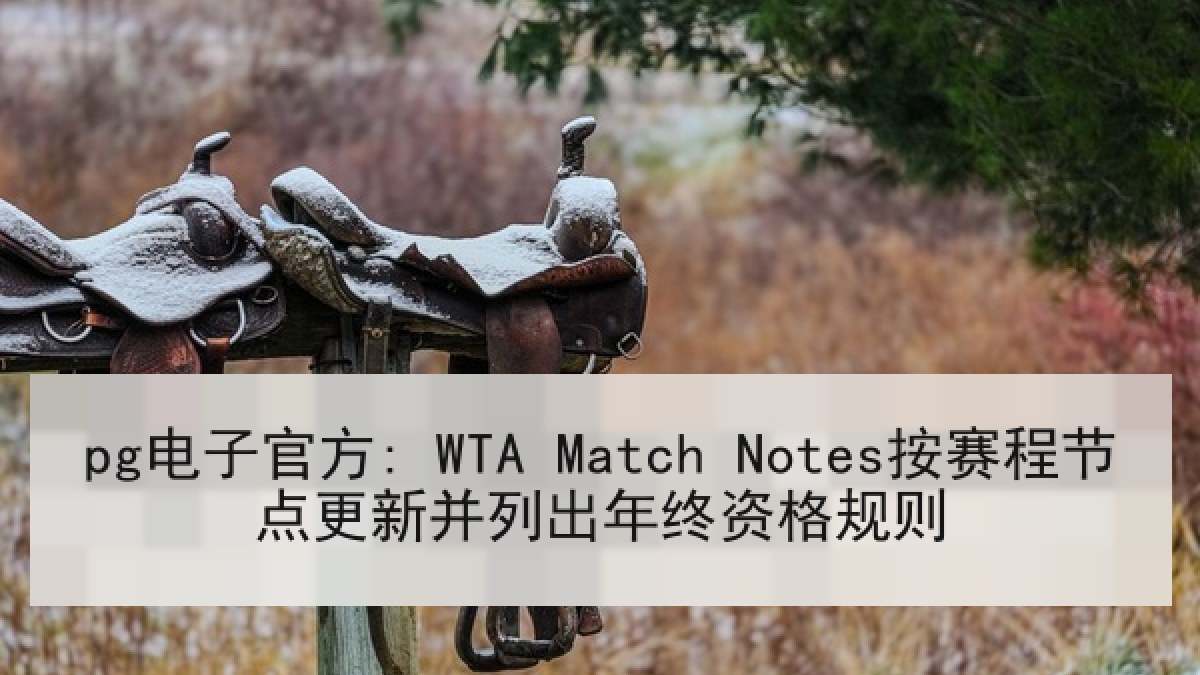 pg电子官方: WTA Match Notes按赛程节点更新并列出年终资格规则 pg电子官方: WTA Match Notes按赛程节点更新并列出年终资格规则