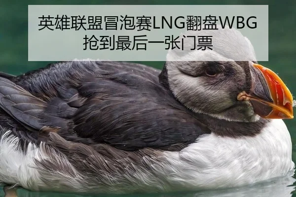 英雄联盟冒泡赛LNG翻盘WBG抢到最后一张门票